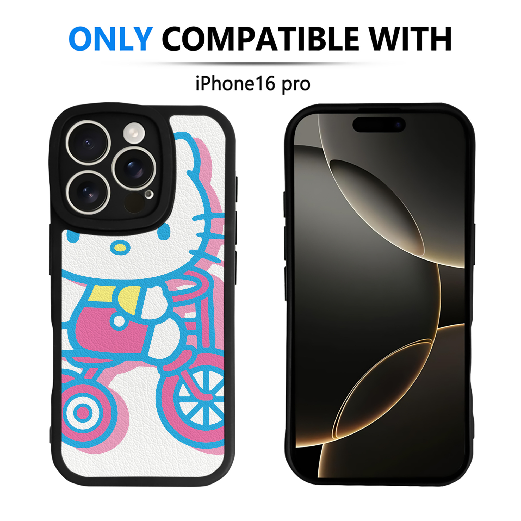 （画像用） Hello Kitty ハローキティ 【iPhone 16シリーズ対応】シリコンスマホケース（レザー調） 材質：シリコン